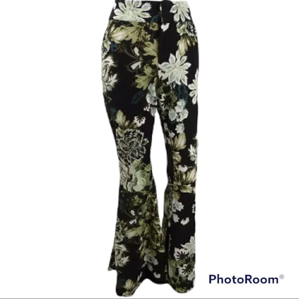 INC International Concepts Flair floral pants 14